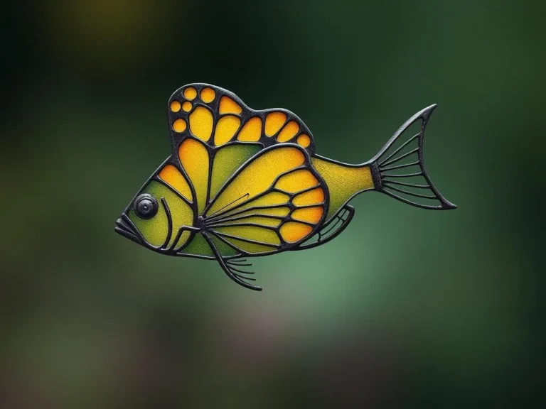 Wrought Iron Butterflyfish Symbolism: Uncovering the Spiritual Essence of a Unique Marine Creature